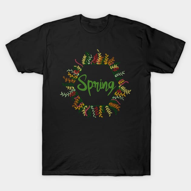 Spring is coming - spring floral banner T-Shirt by HighFives555